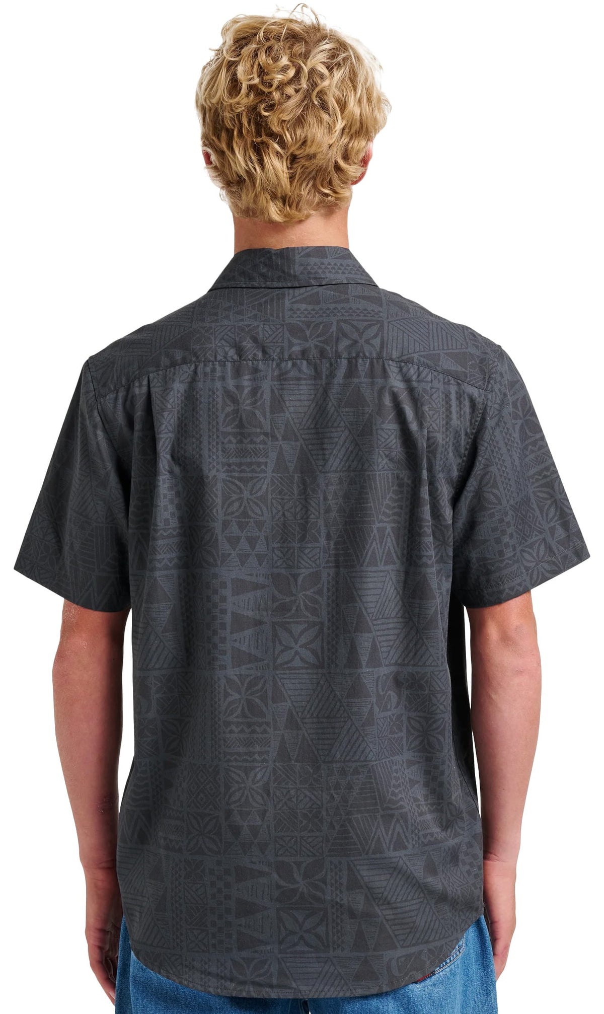 Quiksilver Makaha Classic SS Button Down Shirt - Iron Gate – back view