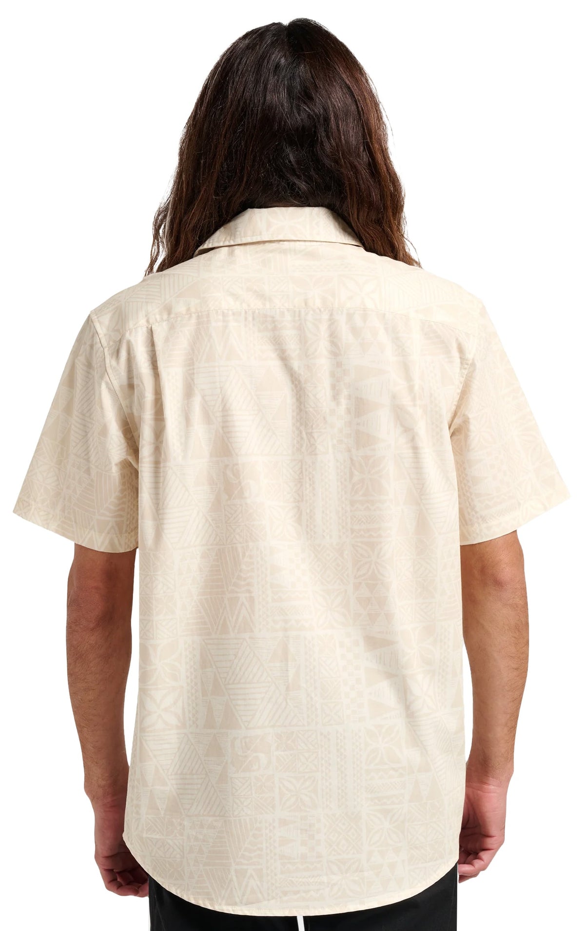 Quiksilver Makaha Classic SS Button Down Shirt - Off White – back view