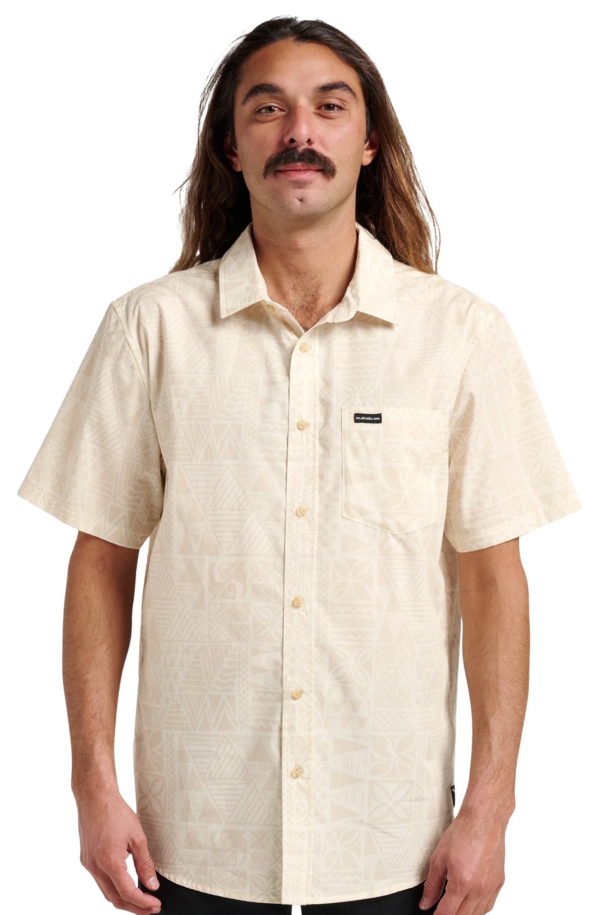Quiksilver Makaha Classic SS Button Down Shirt - Off White