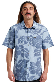 Quiksilver Oceanview Classic SS Button Down Shirt - Ashley Blue