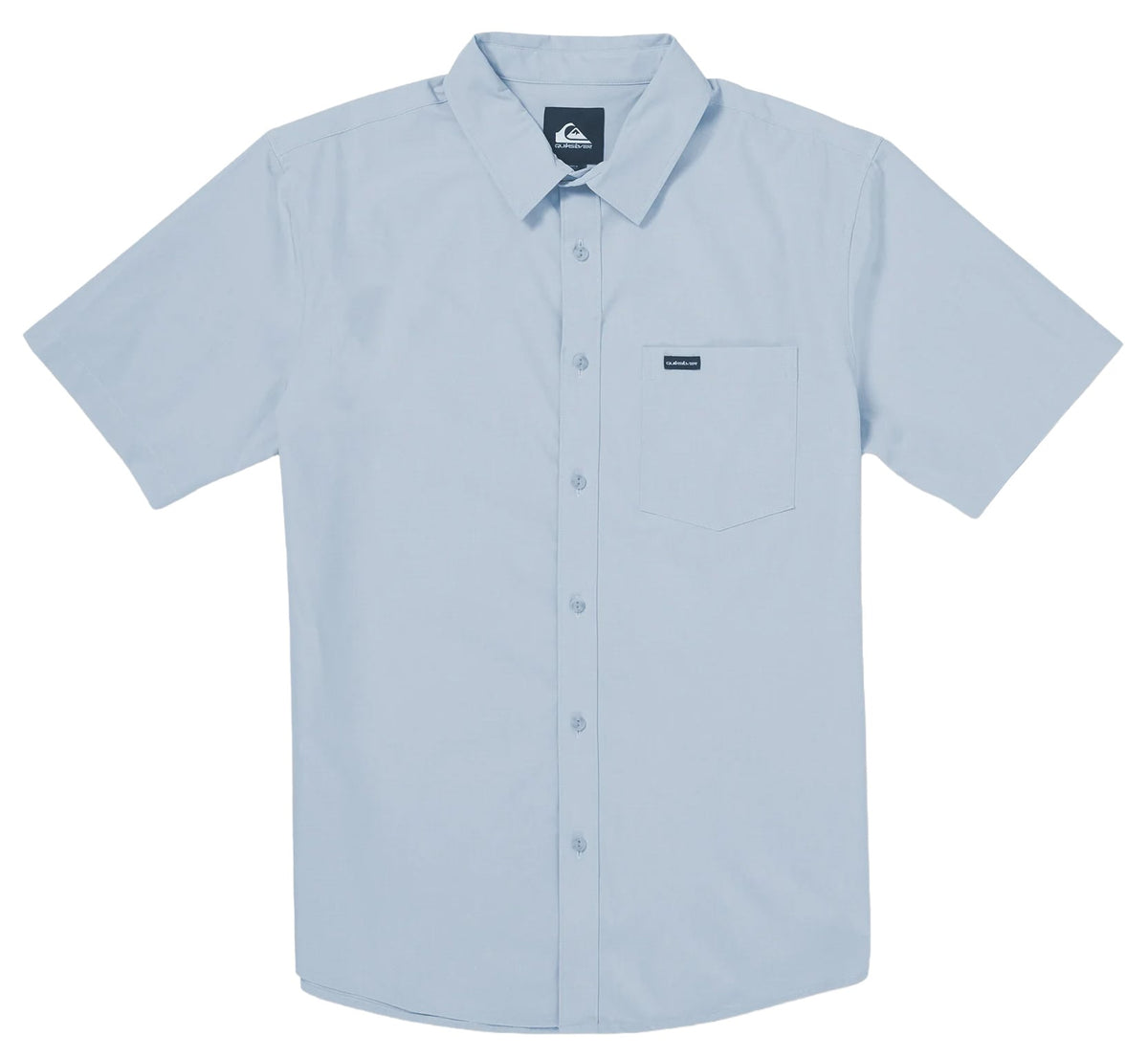 Quiksilver Ridgeport Tech Classic UPF Men's Short Sleeve Button Down Shirt - Skyway