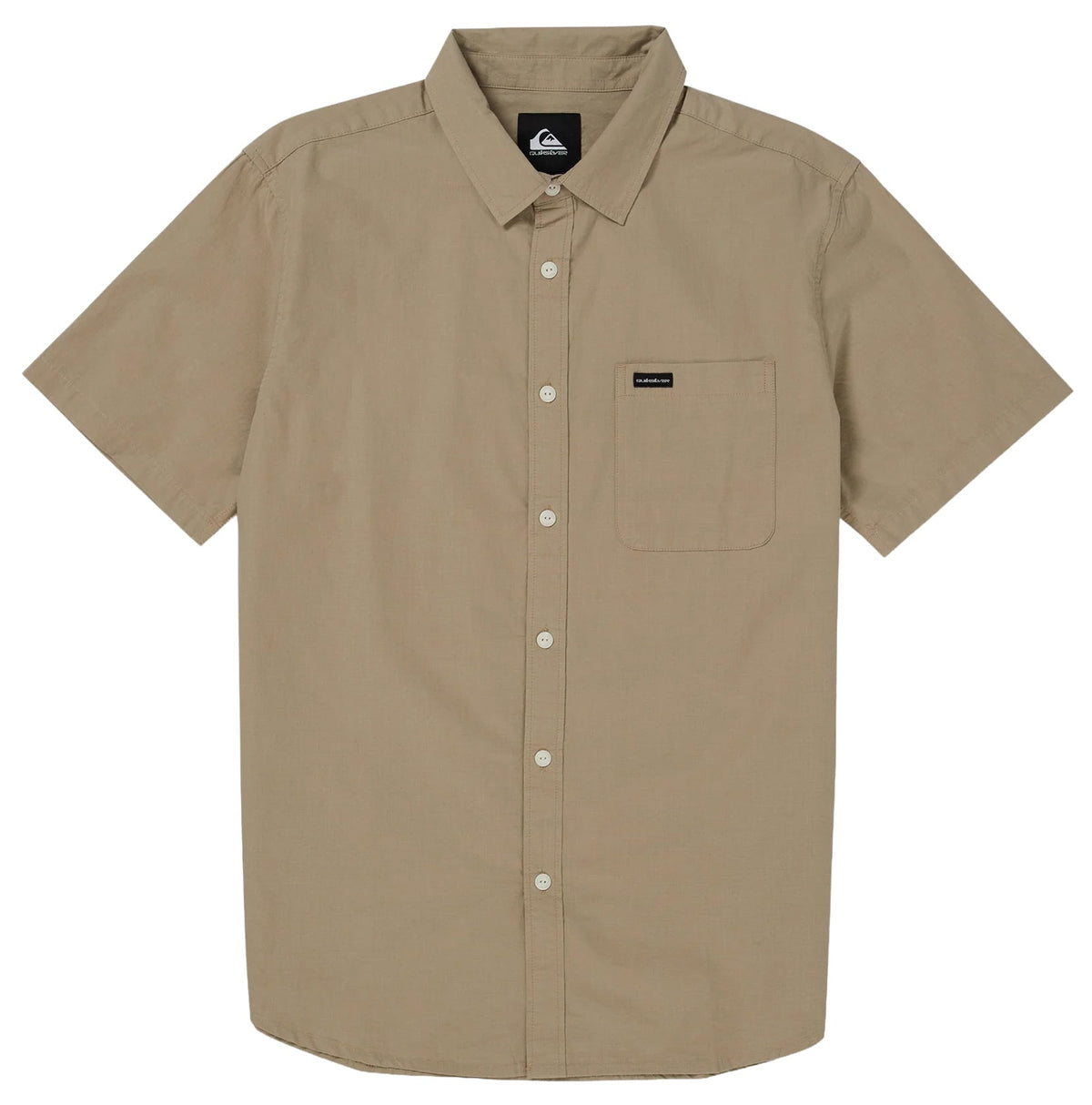 Quiksilver Shore Break Classic Men's Short Sleeve Button Down Shirt - Seneca Rock – alternate view 1
