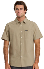 Quiksilver Shore Break Classic Men's Short Sleeve Button Down Shirt - Seneca Rock