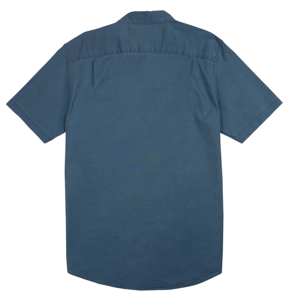 Quiksilver Saltwater Classic Stretch Short Sleeve Cotton Shirt - Riviera Blue – back view