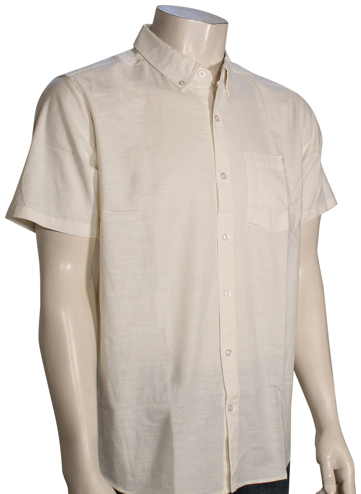 Hurley One and Only Stretch SS Button Down Shirt - White Heather