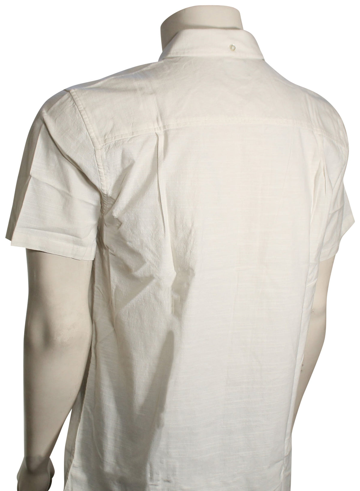 Hurley Icon Stretch SS Button Down Shirt - White – back view