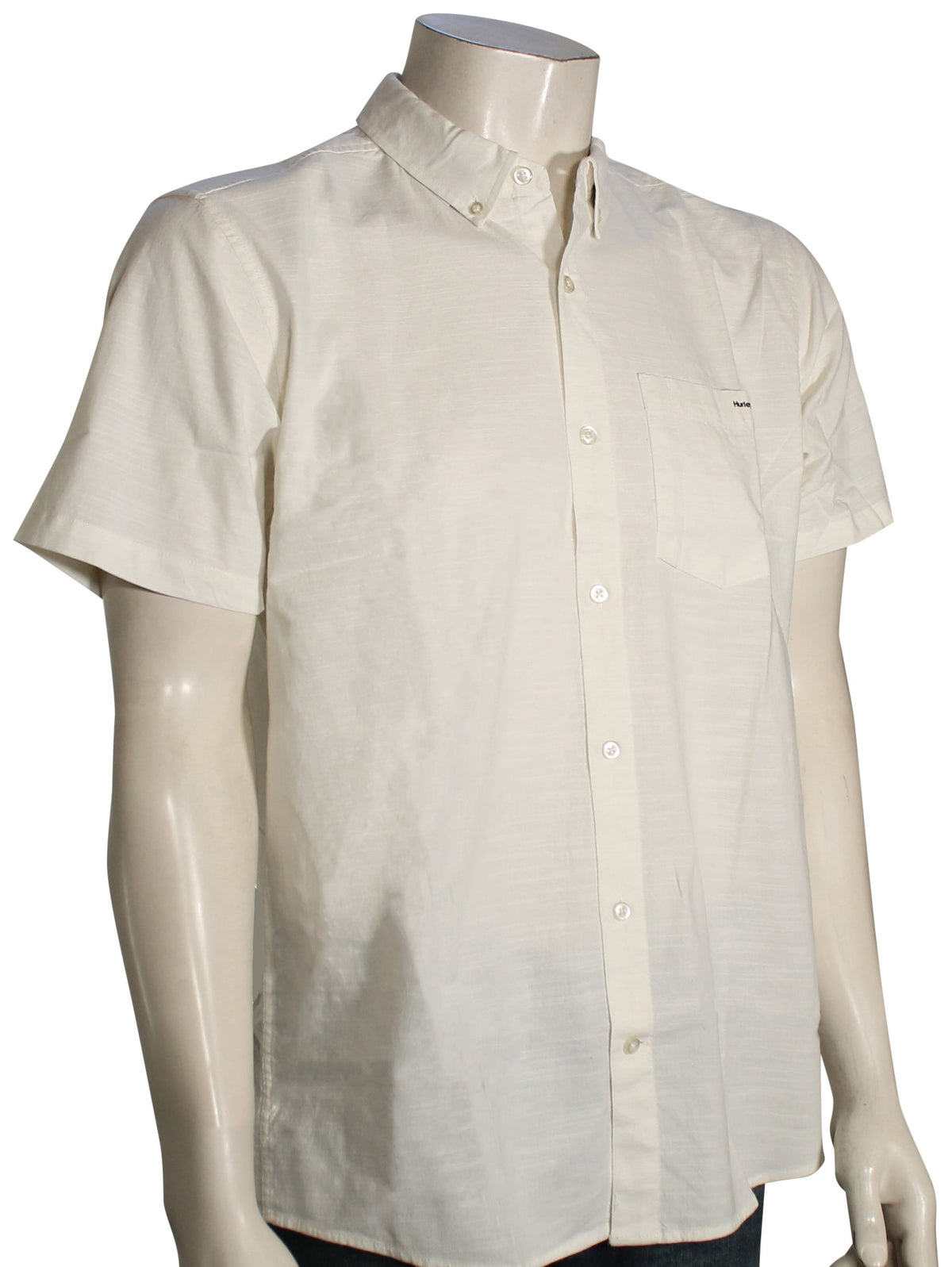 Hurley Icon Stretch SS Button Down Shirt - White