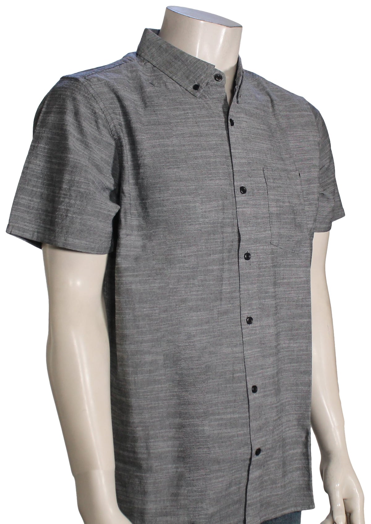 Hurley Icon Stretch SS Button Down Shirt - Black