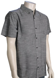 Hurley Icon Stretch SS Button Down Shirt - Black