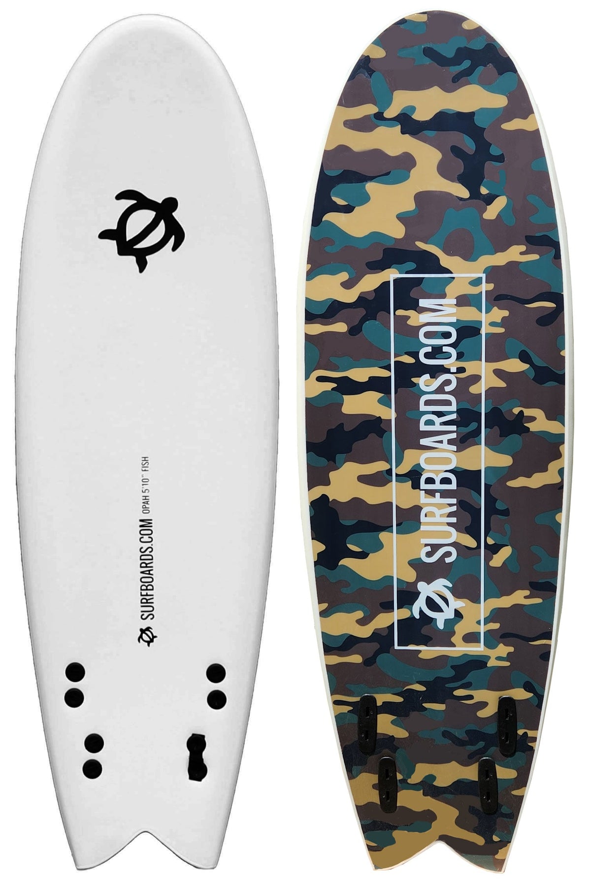 Surfboards.com Opah 5'10" Fish Surfboard - Green Camo