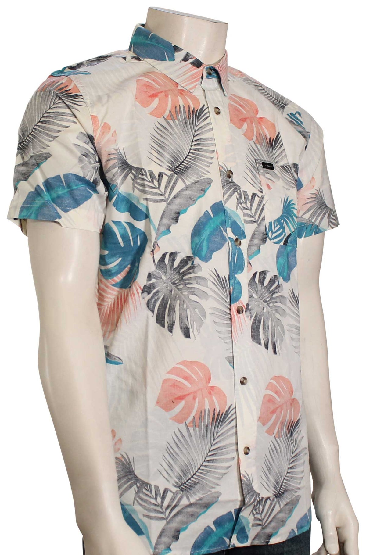 Rip Curl Bay Breeze SS Button Down Shirt - Bone, front view