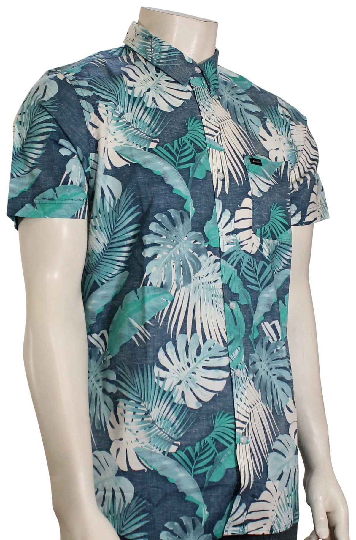 Rip Curl Bay Breeze SS Button Down Shirt - Navy, front view