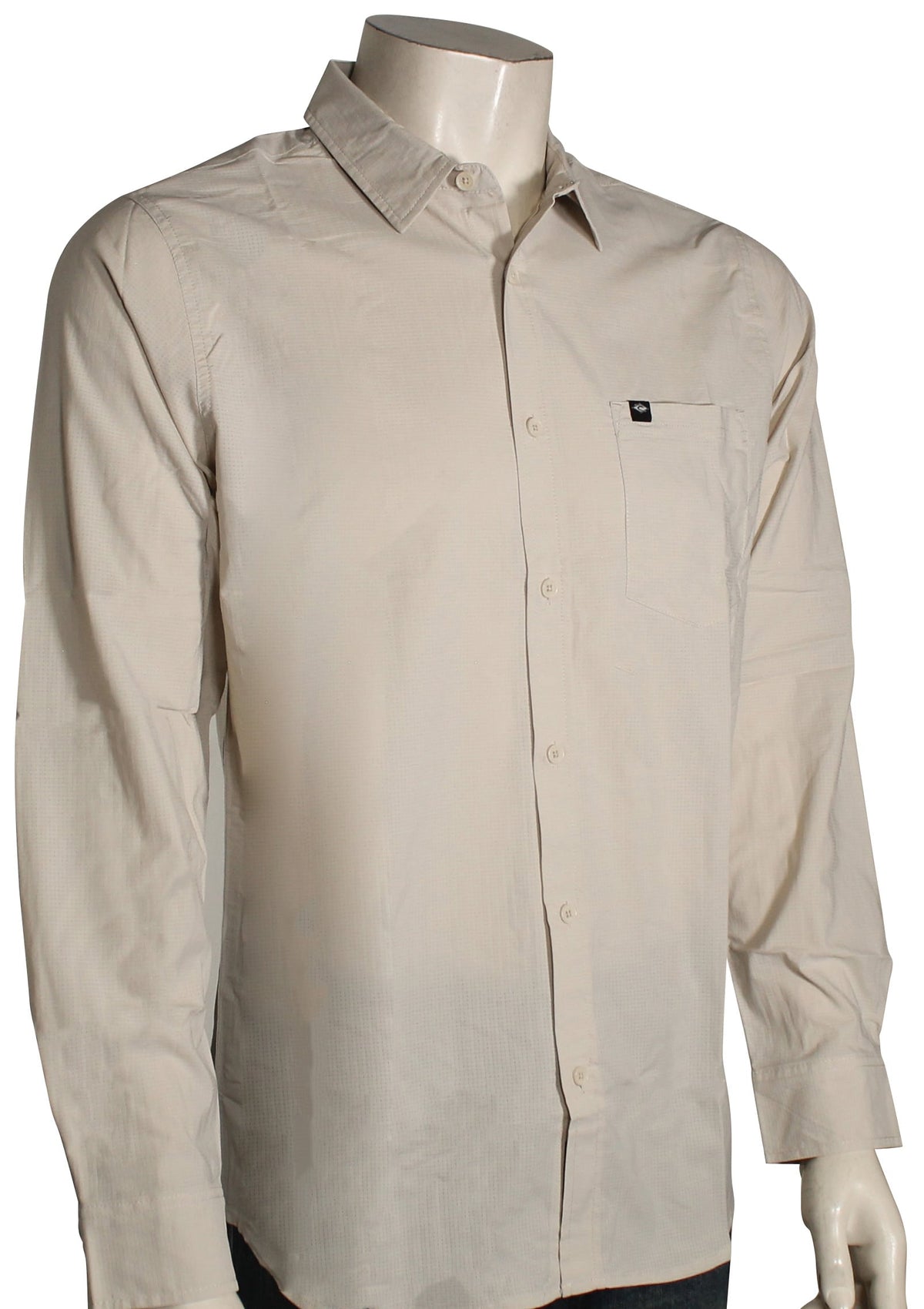 Rip Curl Surf Tech LS Button Down Shirt - Bone