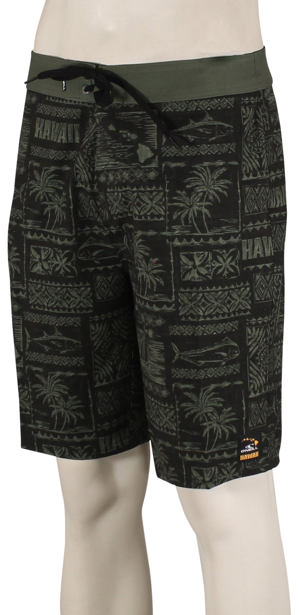 O'Neill Hyperfreak Heat Hawaii 20" Boardshorts - Olive