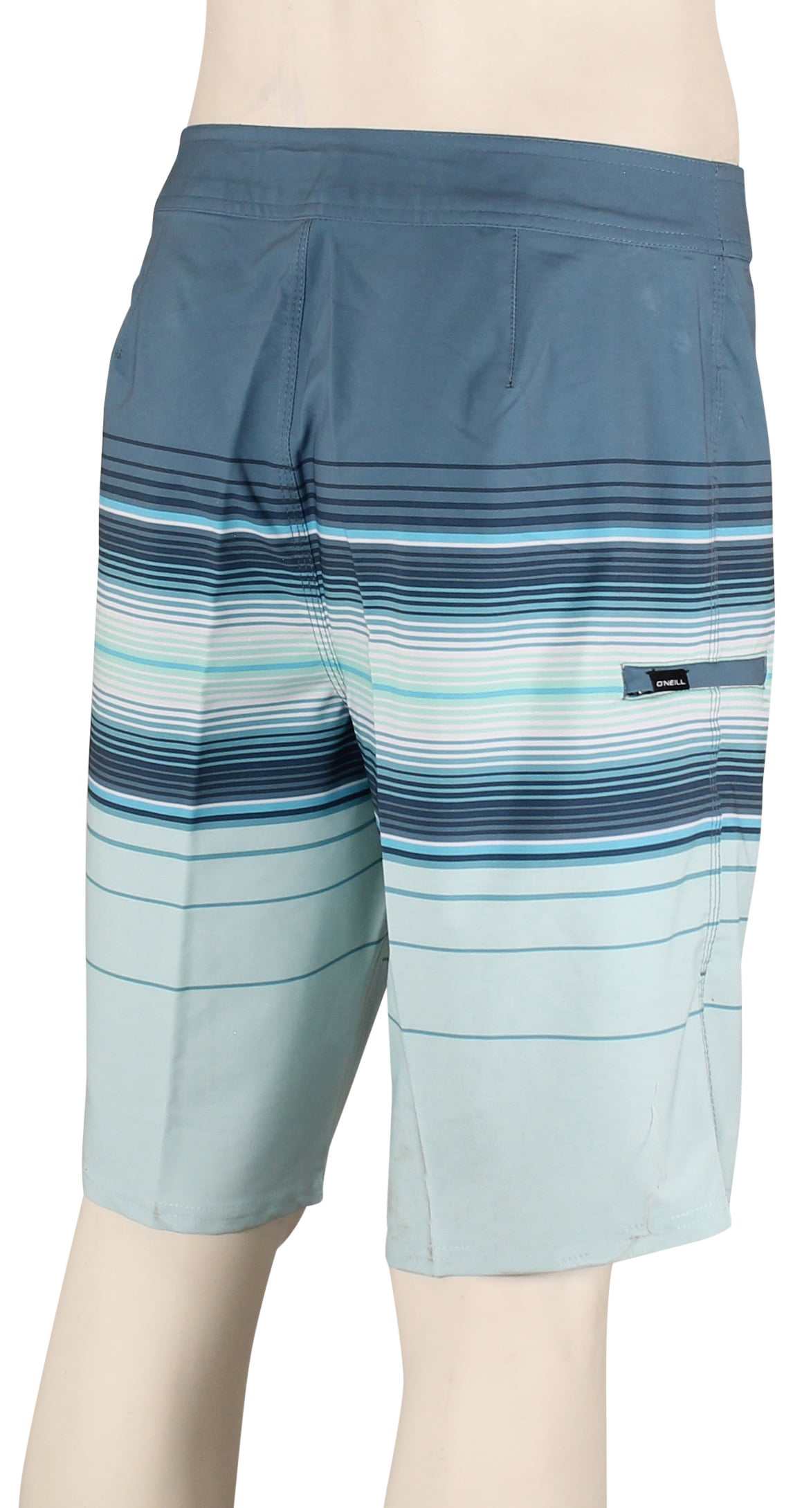 O'Neill Hyperfreak Heat Stripe 21" Boardshorts - Sky Blue – back view