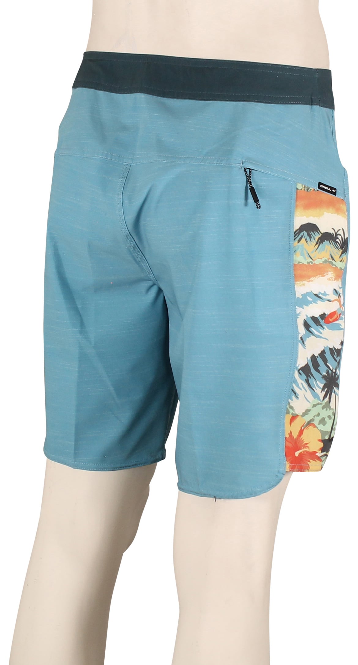 O'Neill Hyperfreak Tech Panel 18" Boardshorts - Blue Fade 2 – back view