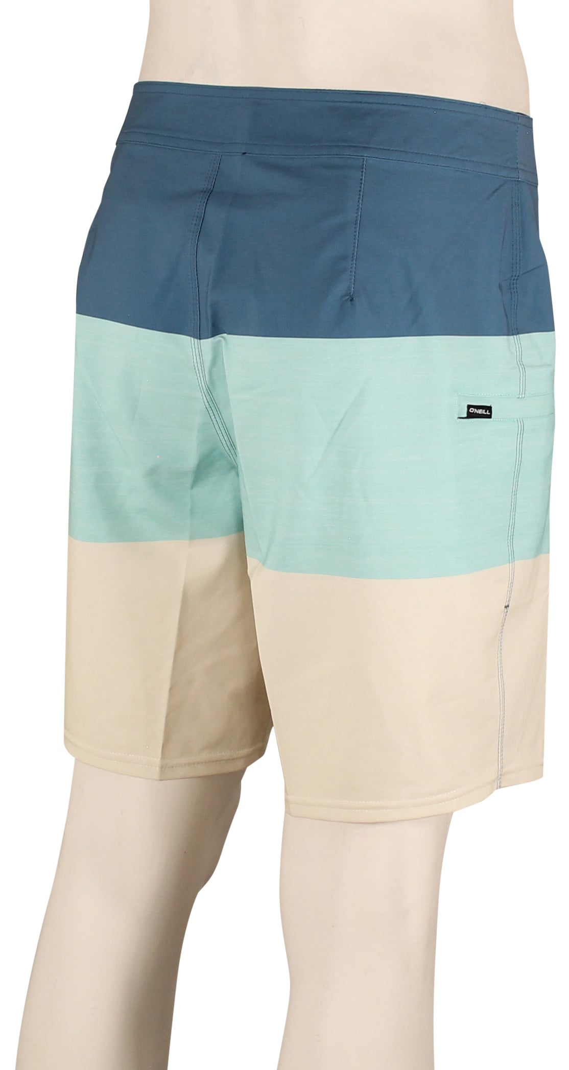 O'Neill Hyperfreak Heat Block 19" Boardshorts - Classic Pastel Turquoise – back view