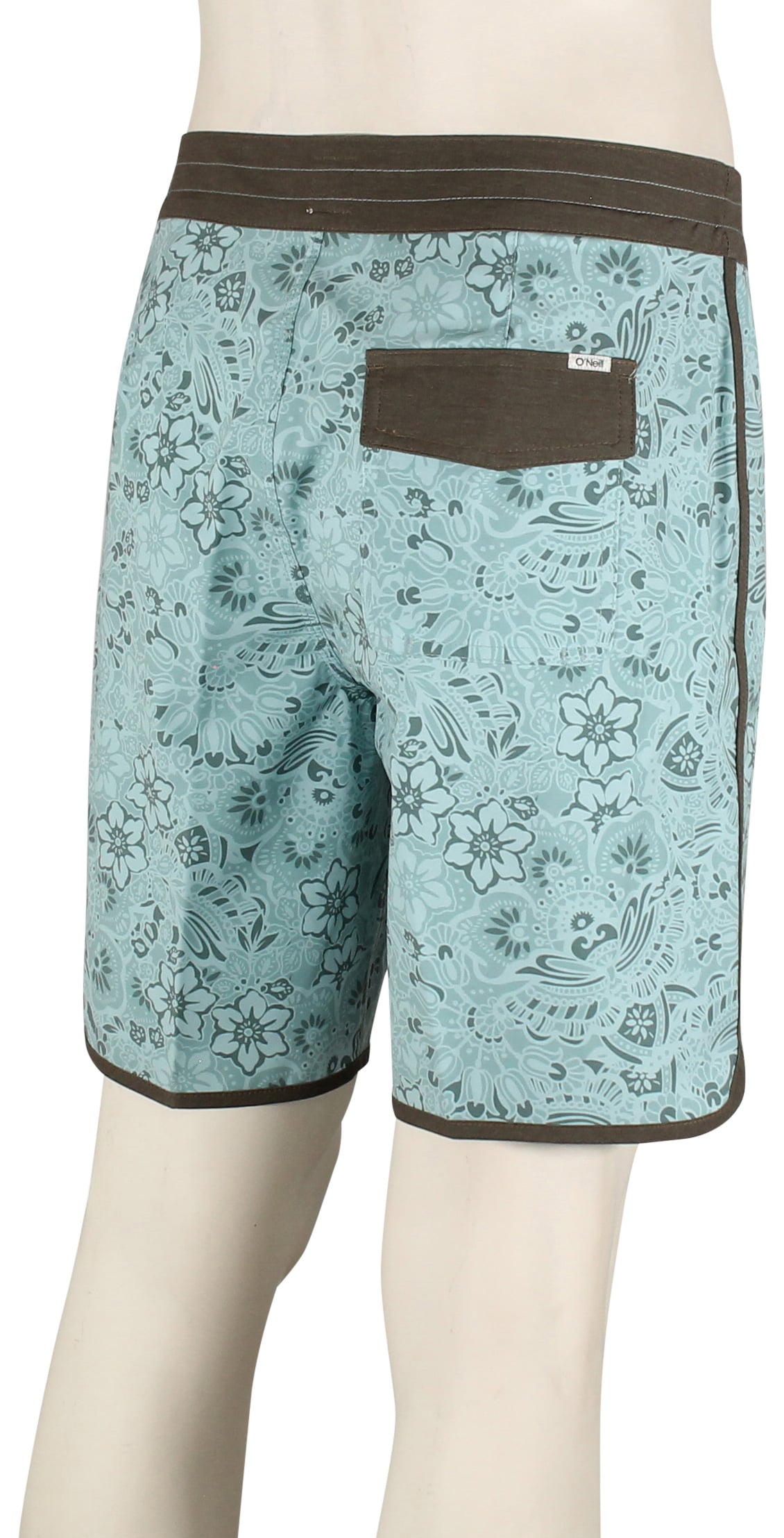O'Neill OG Print Scallop 18" Boardshorts - Light Blue – back view