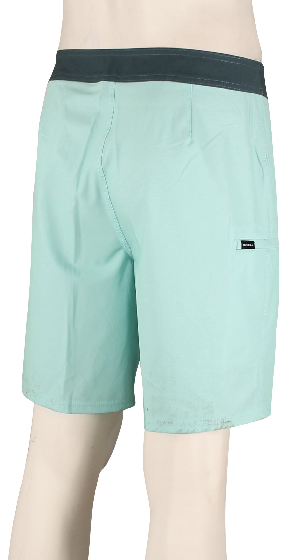 O'Neill Hyperfreak Heat Solid 19" Boardshorts - Pale Turquoise – back view