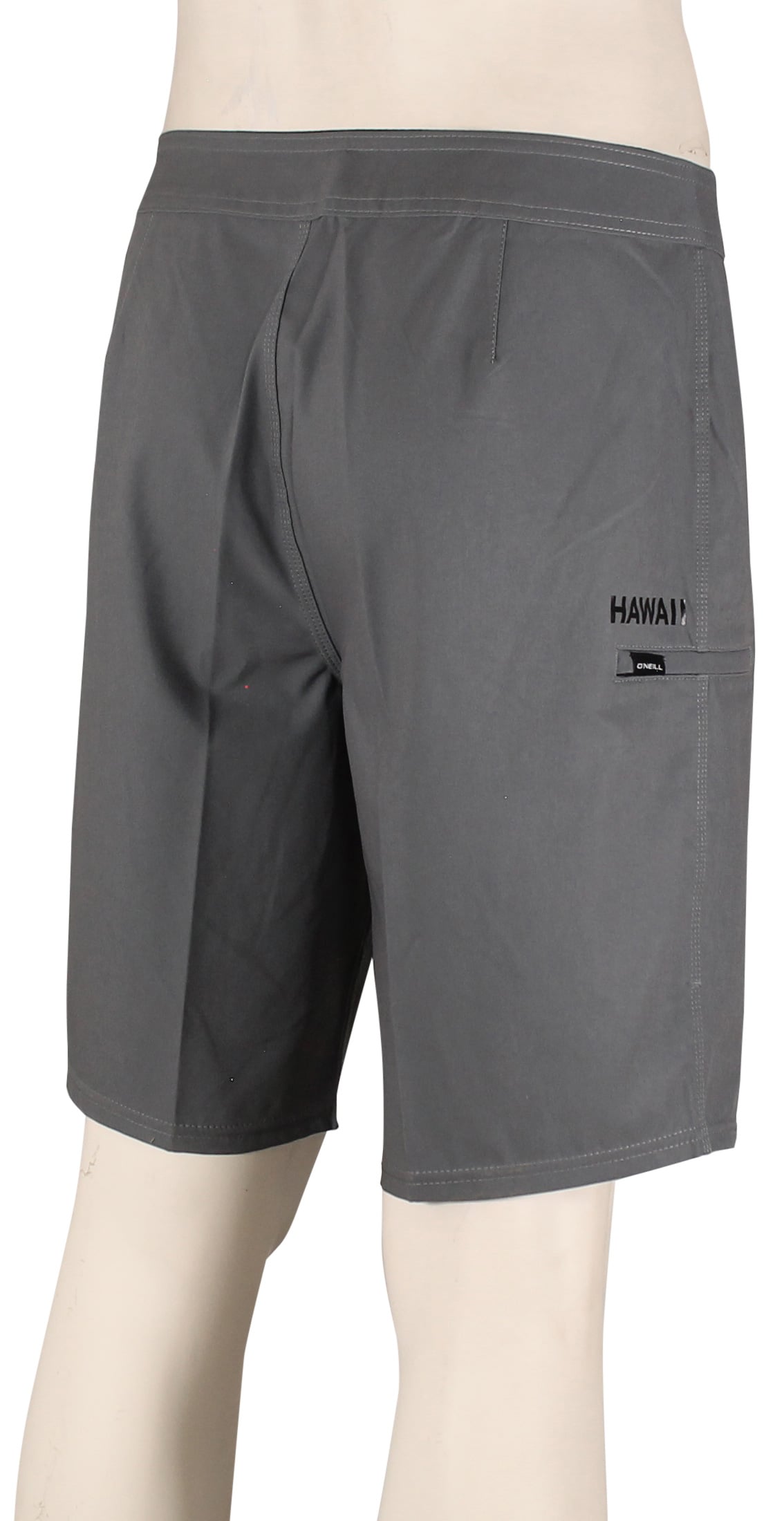O'Neill Hyperfreak Heat Solid Hawaii 20" Boardshorts - Grey – back view