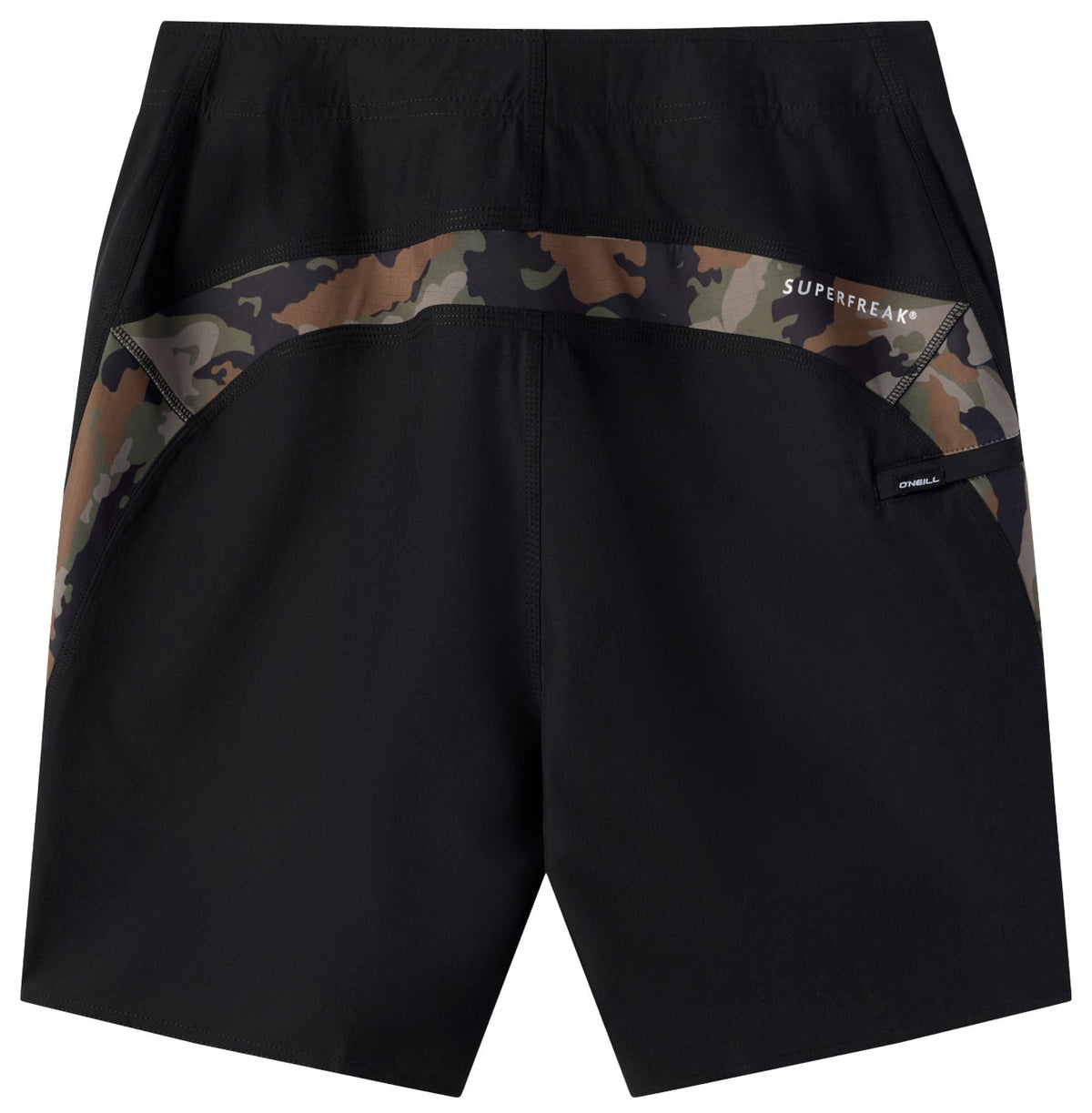 O'Neill Superfreak Solid 20" Boardshorts - Camo – back view