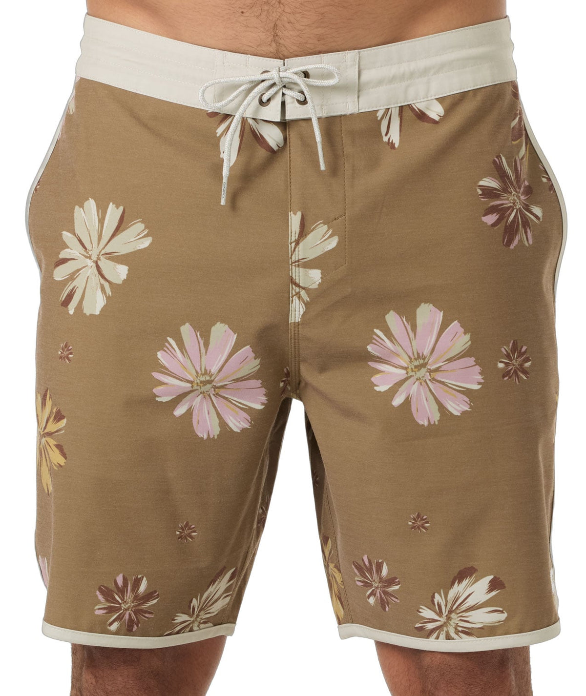 O'Neill Cruzer Scallop 18" Men's Boardshorts - Dark Khaki