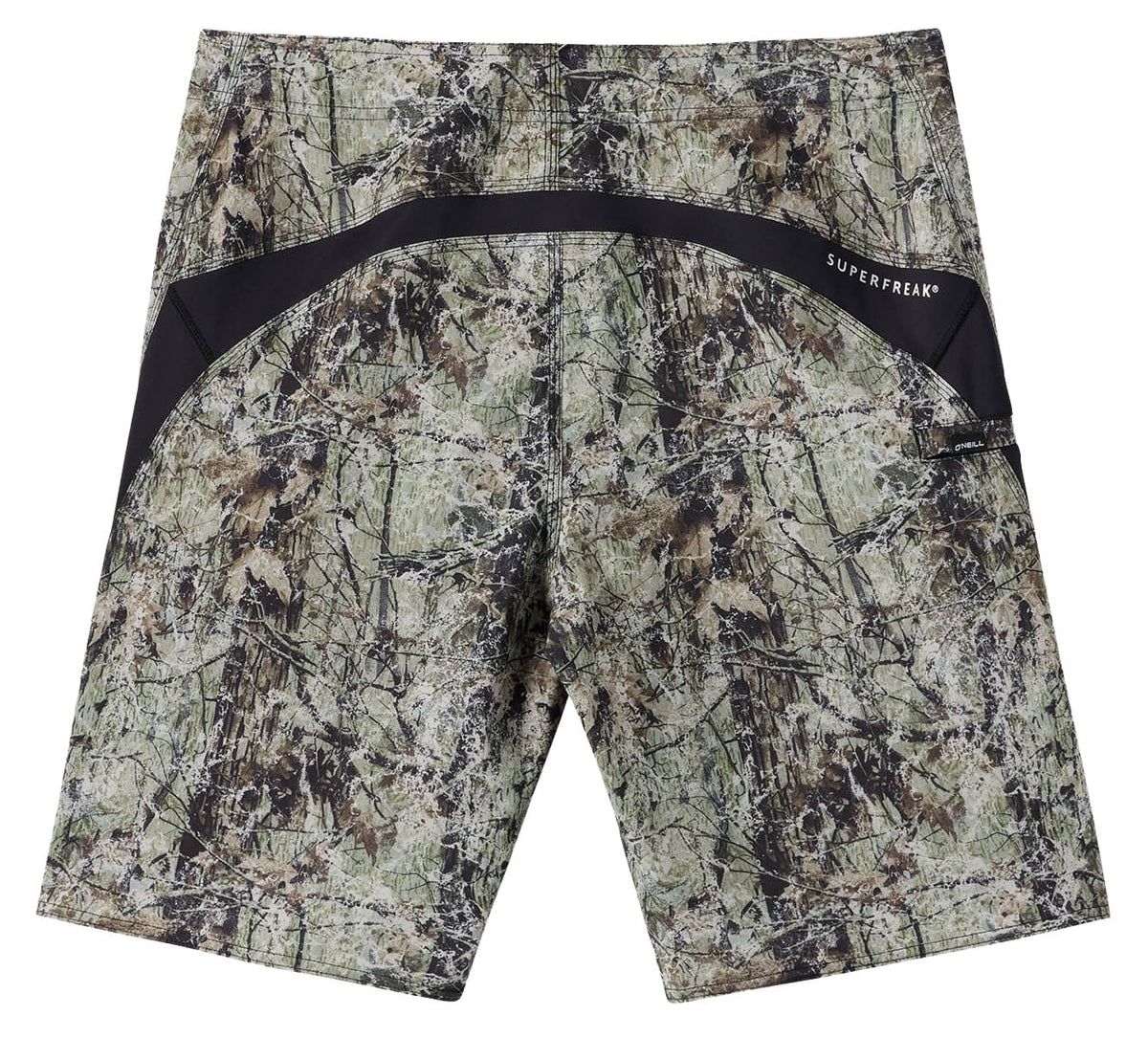 O'Neill Men's Superfreak 20" Boardshorts - Hyperfreak Stretch Swim Trunks, Seagrass – back view