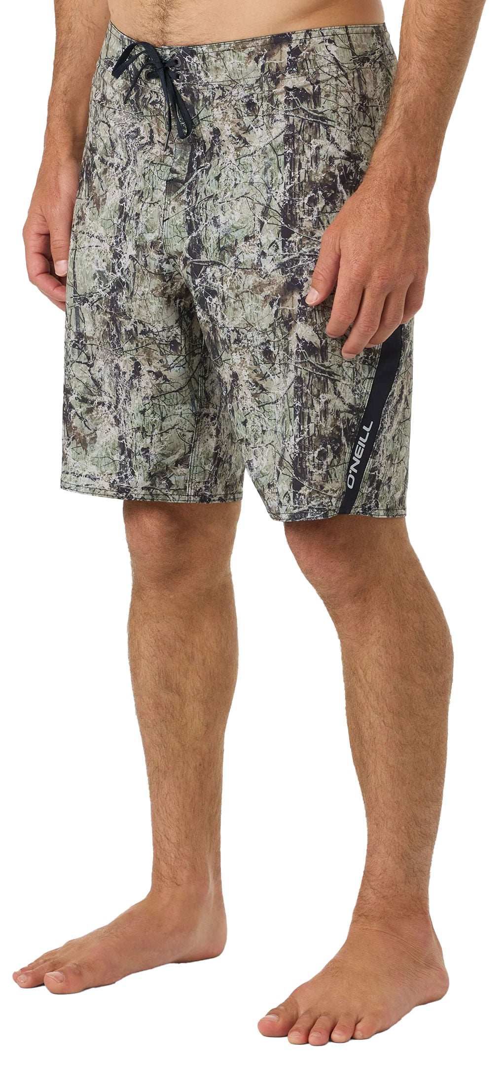 O'Neill Men's Superfreak 20" Boardshorts - Hyperfreak Stretch Swim Trunks, Seagrass – alternate view 2