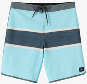 O'Neill Men's Lennox Scallop 19" Boardshorts - 4-Way Stretch Swim Trunks, Canal Blue