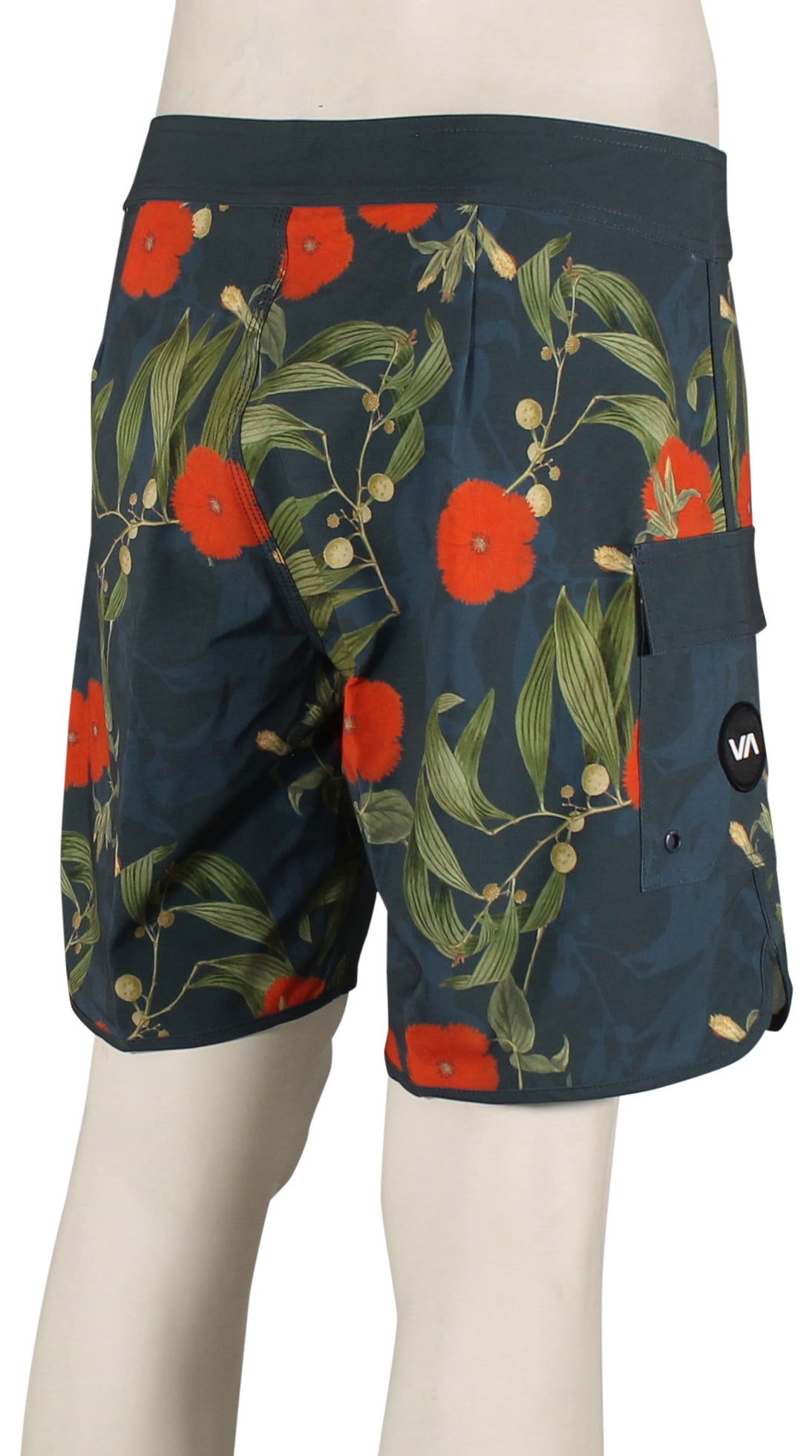 RVCA Eastern 18" Boardshorts - Black Floral – back view