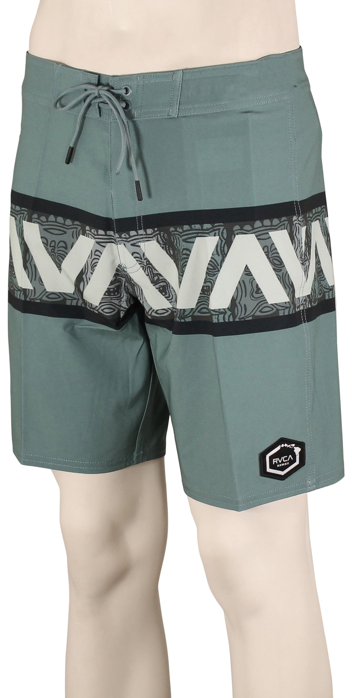 RVCA Oblow Tiki Banded 18" Boardshorts - Grey
