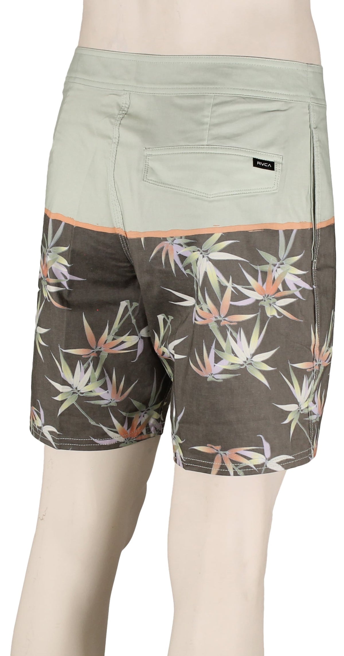 RVCA County 18" Boardshorts - Green Tea – back view