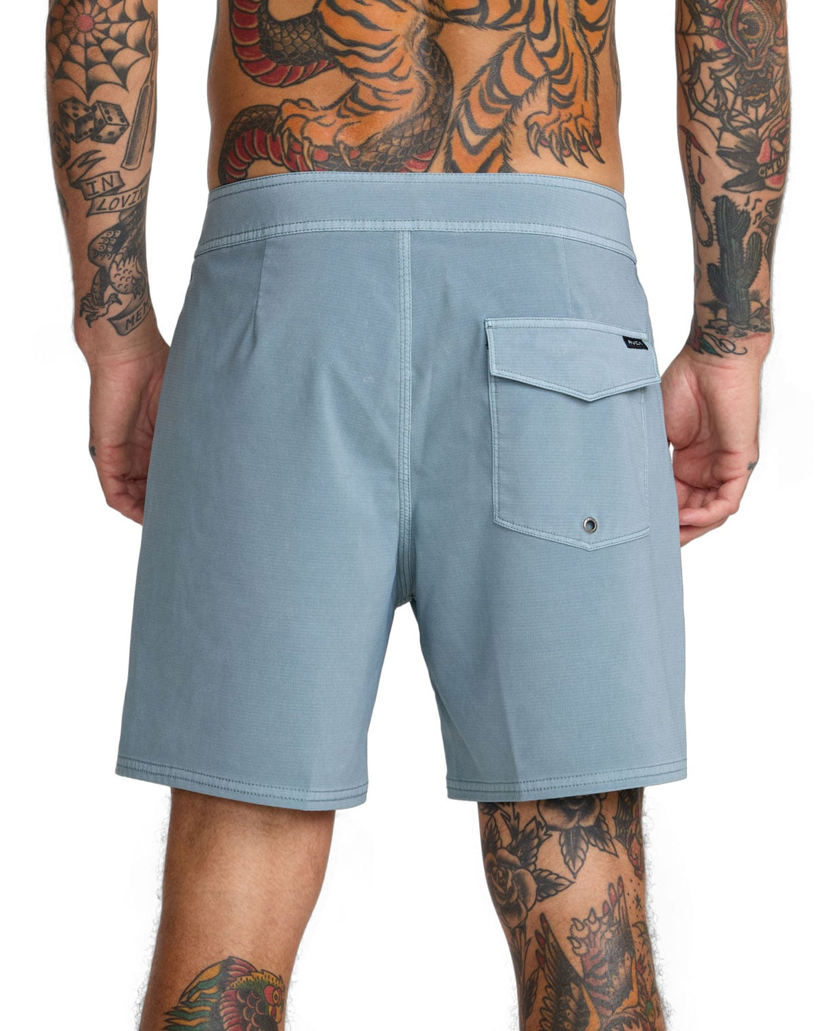RVCA VA Pigment 17" Men's Boardshorts - Lead – back view