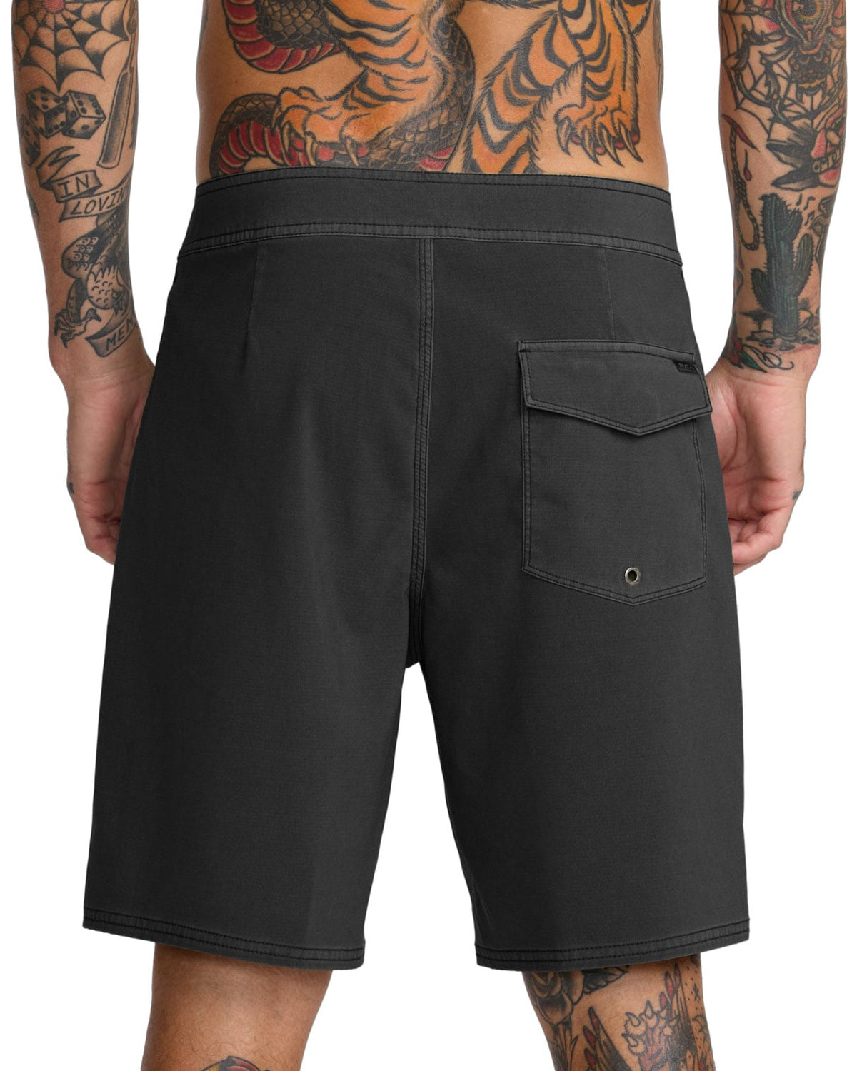 RVCA VA Pigment 19" Men's Boardshorts - RVCA Black – back view