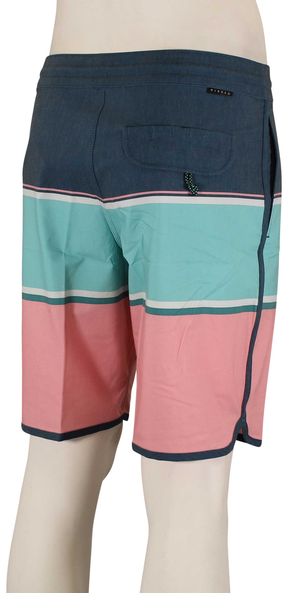 Vissla The Point 19.5" Boardshorts - Pacific Blue, back view