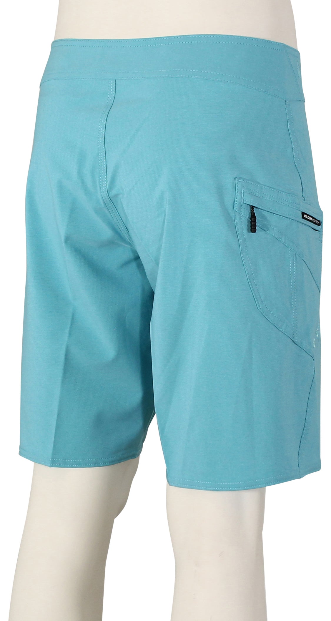 Volcom Lido Solid Mod Boardshorts - Cyan, back view