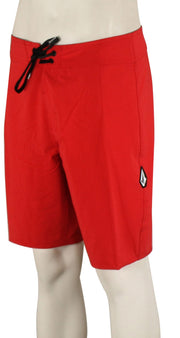 Volcom Lido Solid Mod-Tech 20" Boardshorts - Ribbon Red