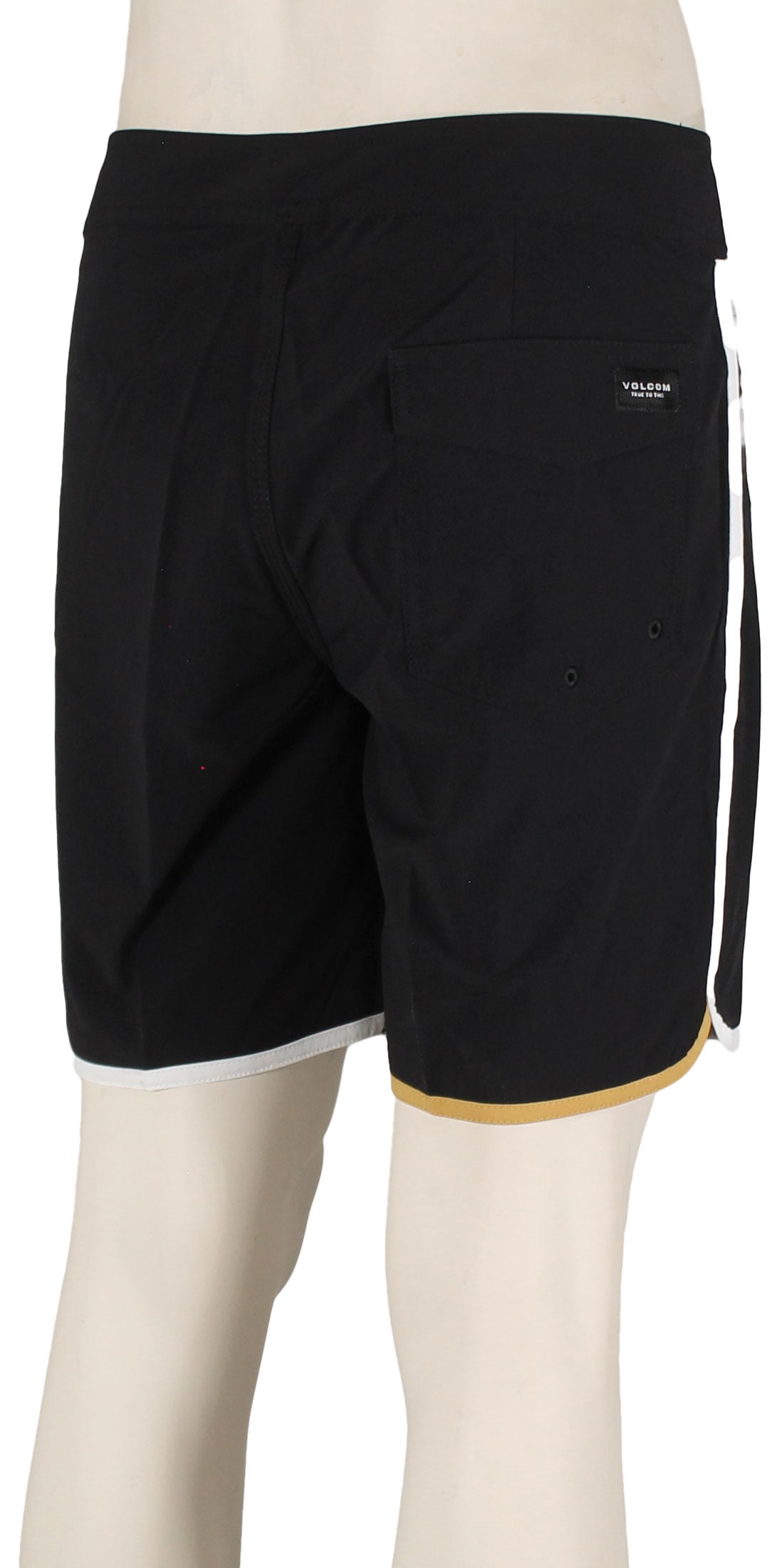Volcom Lido Liberators Scallop 17" Boardshorts - Black – back view