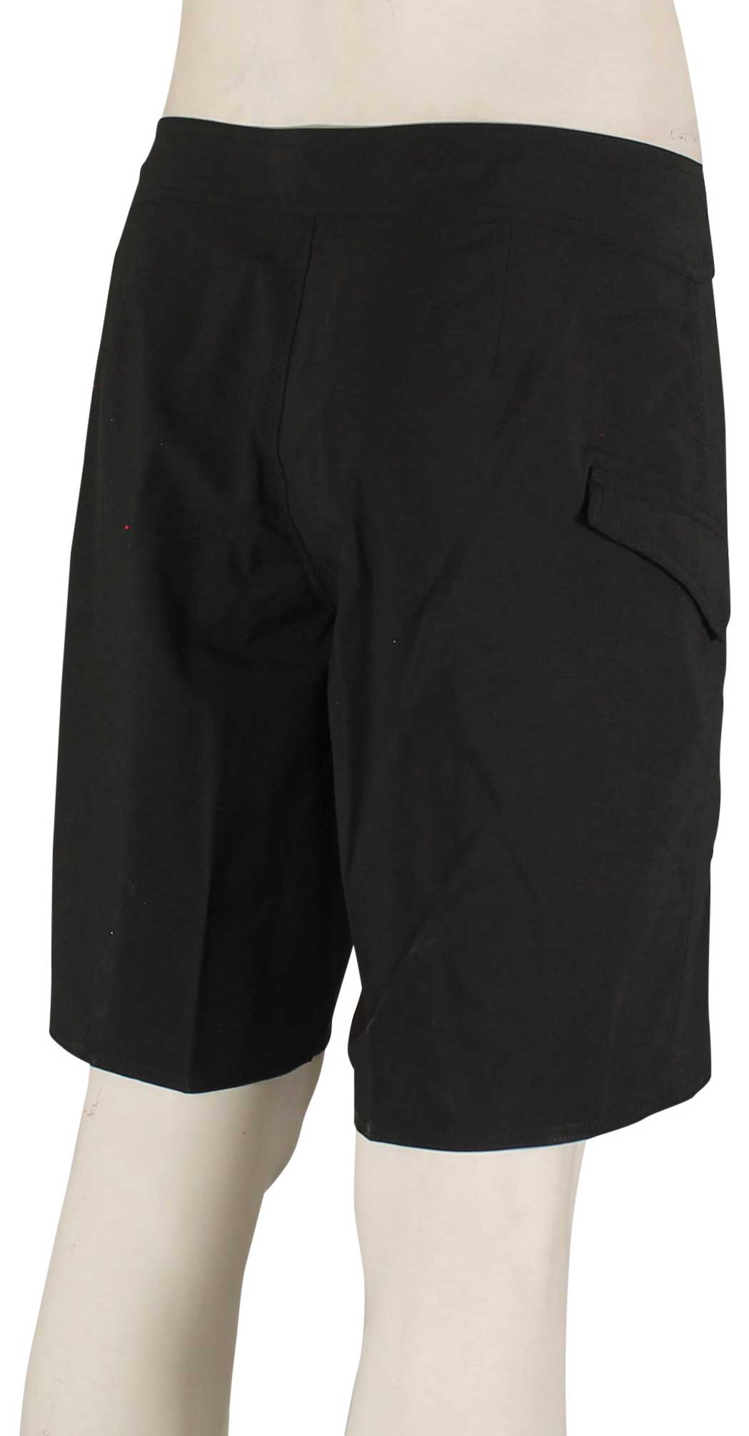 Volcom Lido Solid Mod-Tech 20" Boardshorts - Black – back view