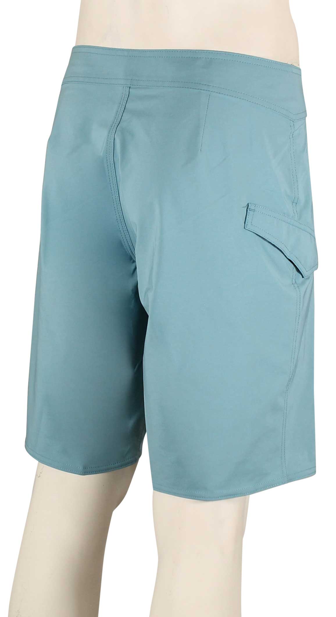 Volcom Lido Solid Mod-Tech 20" Boardshorts - Used Blue – back view