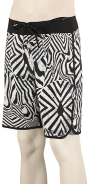 Volcom Infuse Scallop Mod 19" Boardshorts - White Black