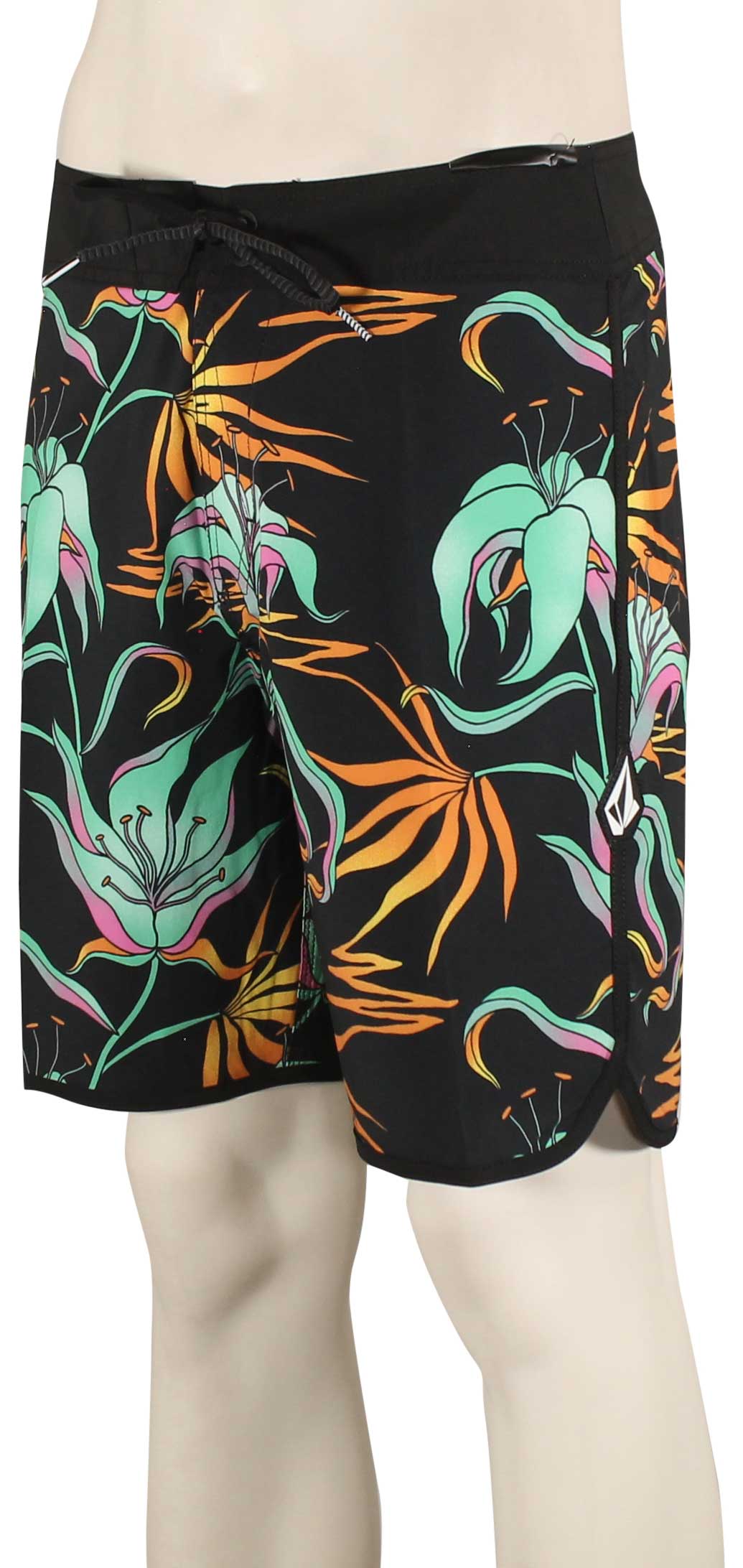 Volcom Infuse Scallop Mod 19" Boardshorts - Black Green