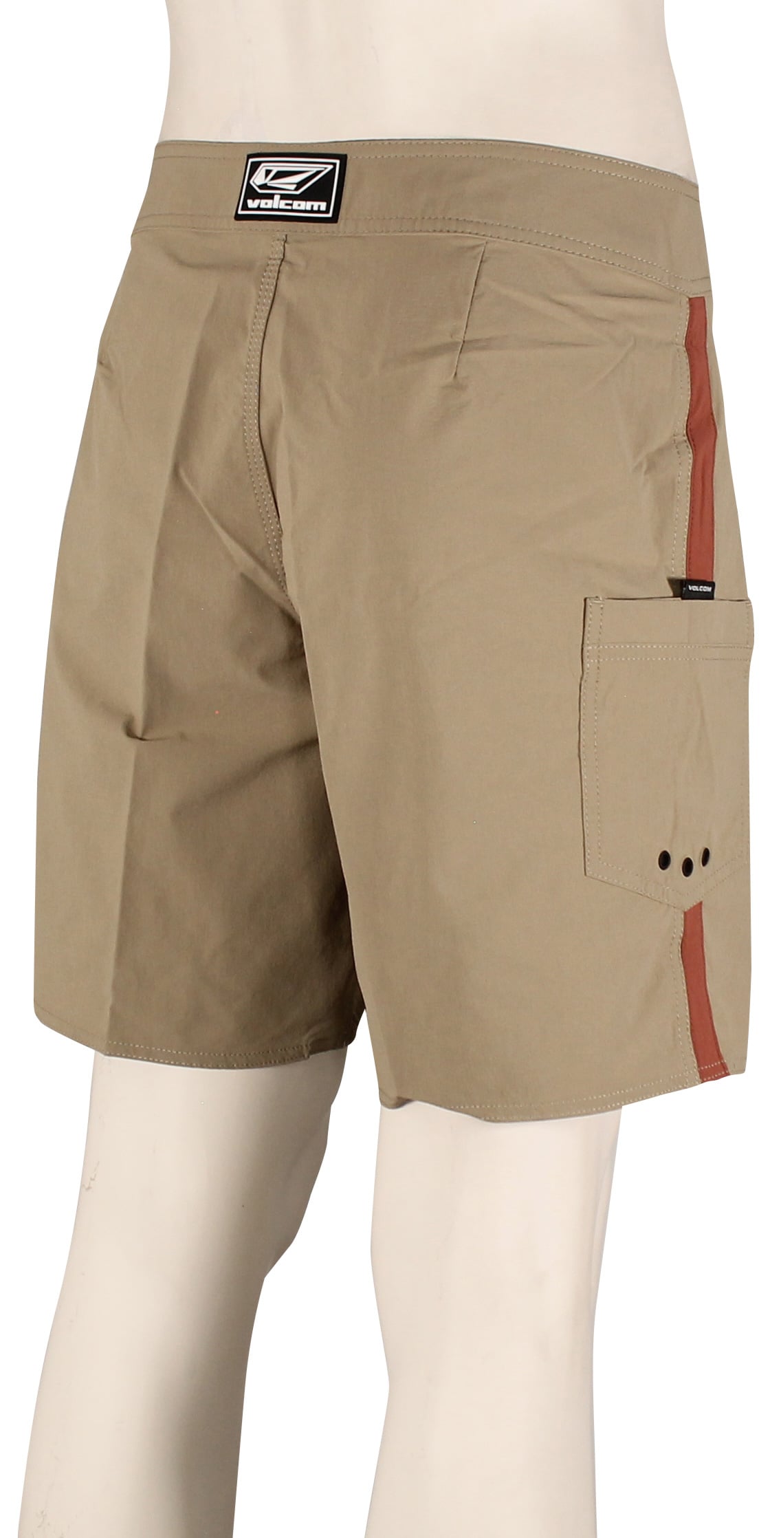 Volcom Command Mod 18" Boardshorts - Khaki – back view