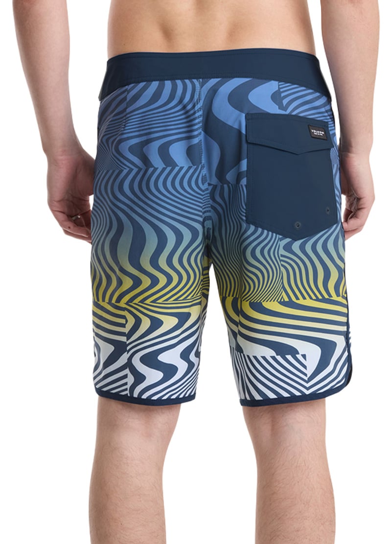 Volcom Encounter Scallop Mod 19" Men's Boardshorts - Blueberry – back view