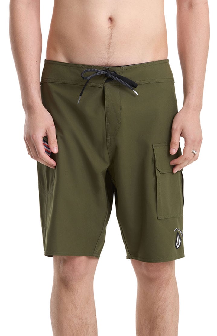 Volcom HW Truly Preemo Mod 20" Men's Boardshorts - Squadron Green