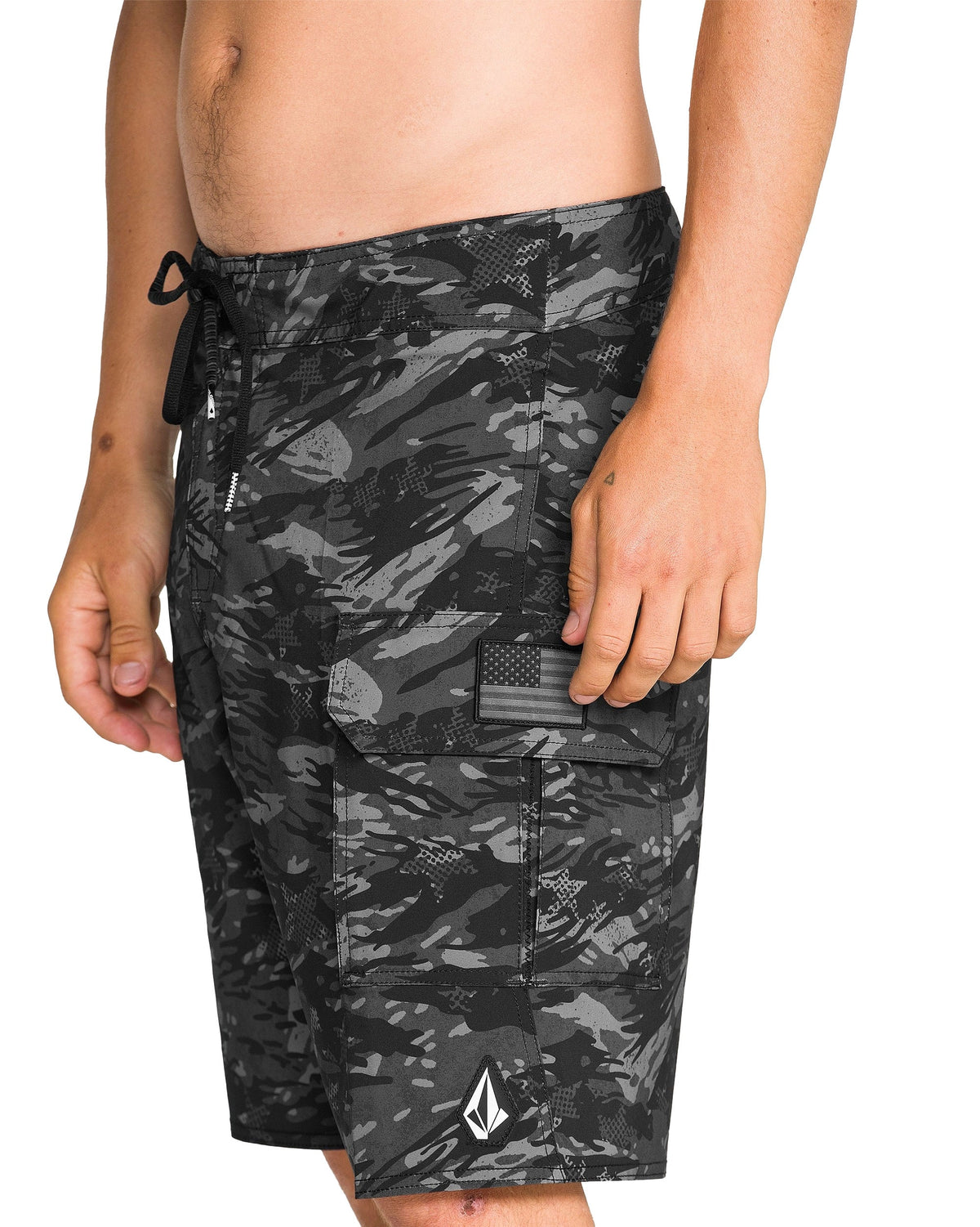Volcom 4th Of July Preemo Mod 20" Men's Boardshorts - Dark Charcoal – alternate view 1
