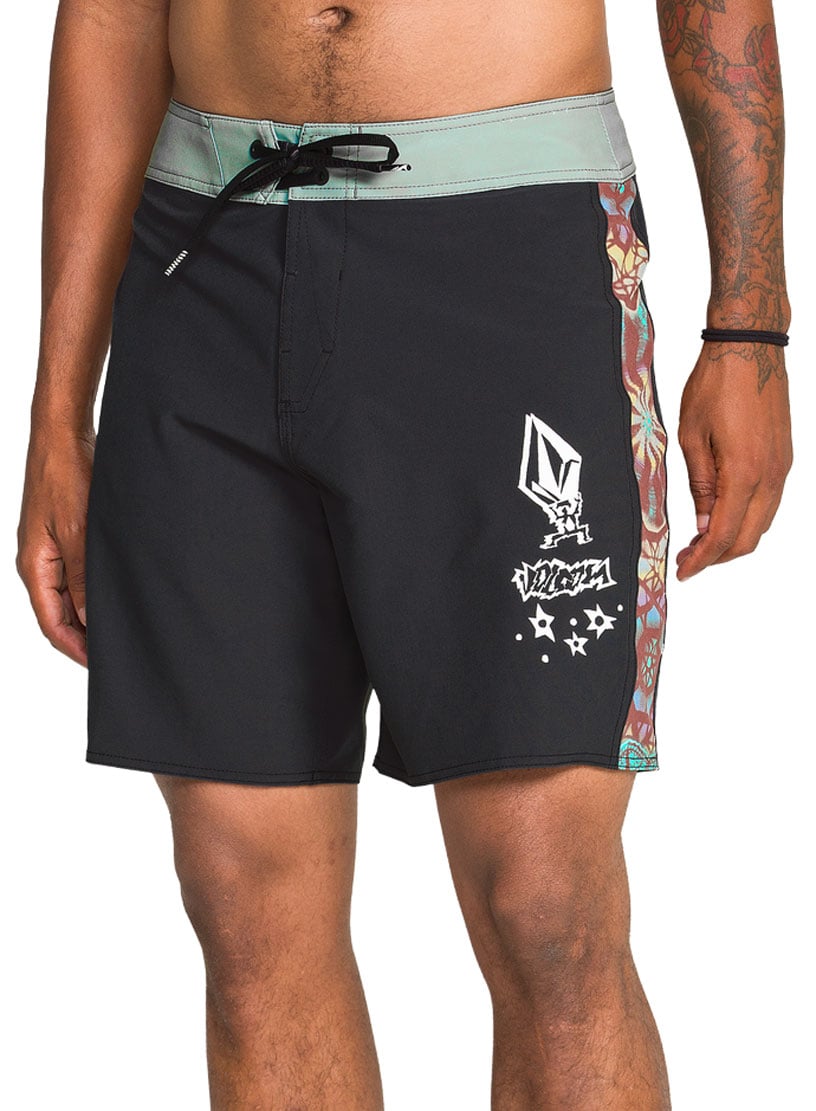 Volcom Star Shields FA Mod 18" Men's Boardshorts - Stealth – alternate view 1