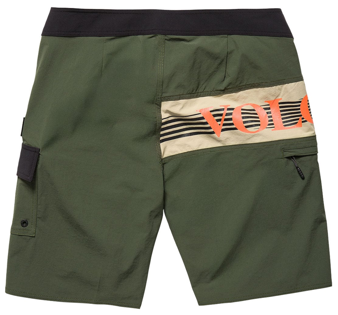 Volcom Liberator Mod 20" Men's Boardshorts - Squadron Green – back view