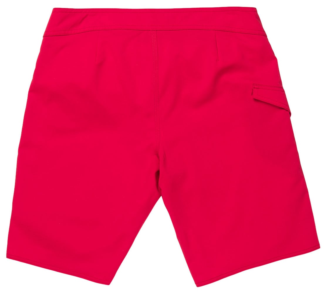 Volcom Lido Solid Mod-Tech 20" Men's Boardshorts - Ribbon Red – back view