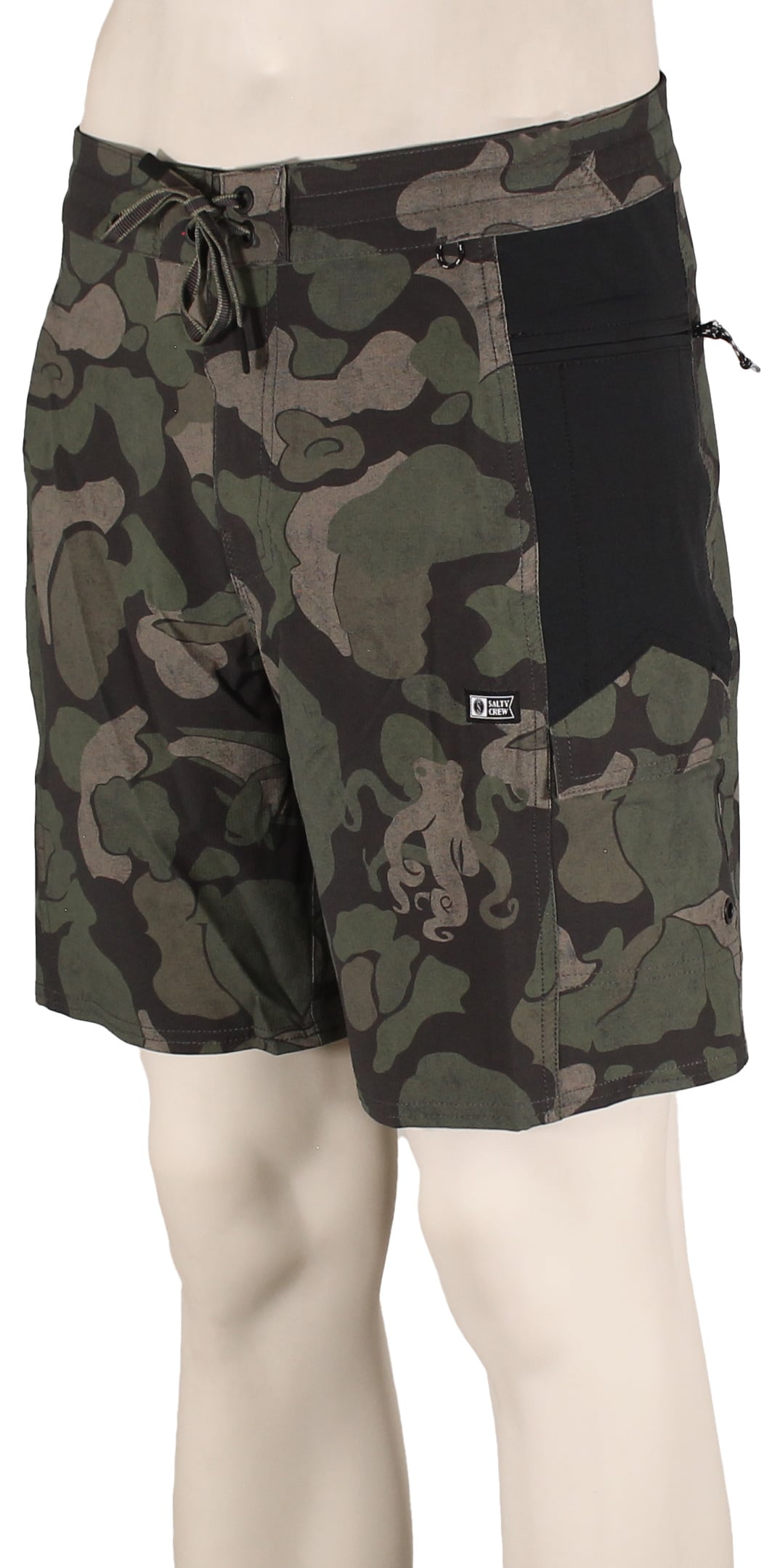 Salty Crew Flagship 19" Boardshorts - Dark Olive Camo